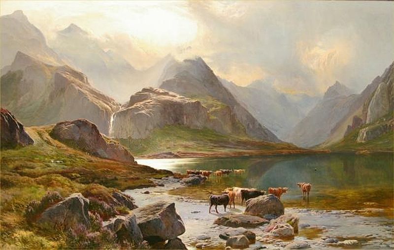 Percy painting of loch coruisk
